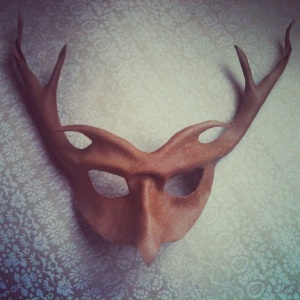 Leather Horned Mask