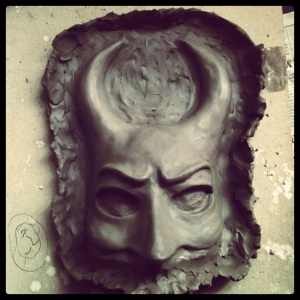 Devil Mask Clay Sculpt